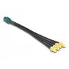 DeLOCK 90143 Cable coaxial 0,2 m Mini FAKRA Z 4 x SMA negro