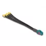 DeLOCK 90143 Cable coaxial 0,2 m Mini FAKRA Z 4 x SMA negro