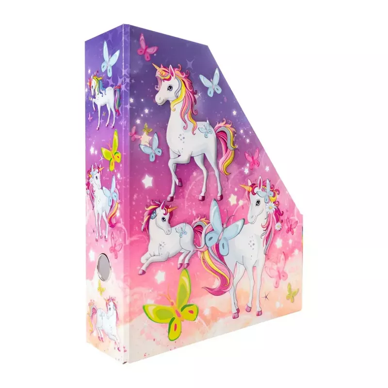 Revistero HERMA A4 unicornio diseño robusto para casa y oficina