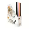 Recopilador de revistas HERMA gatos A4 amarillo