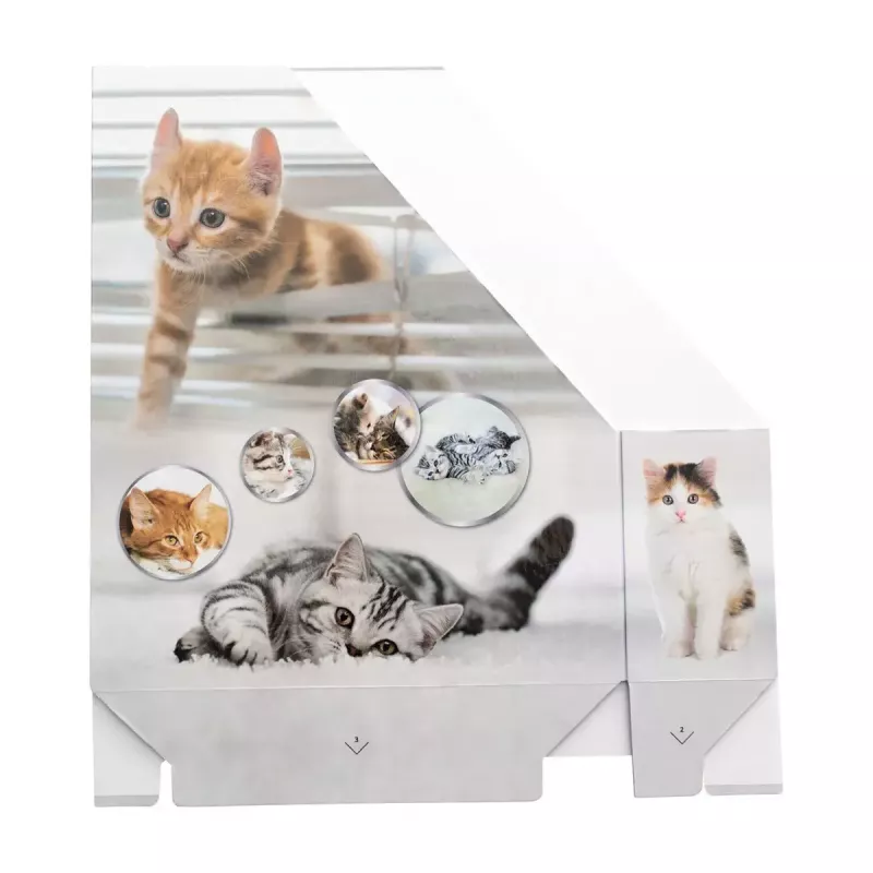 Recopilador de revistas HERMA gatos A4 amarillo