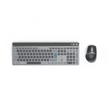 Teclado Hama WKM-750 con ratón incluido Home/Office Bluetooth QWERTZ alemán antracita, negro, azul
