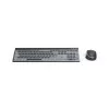 Hama WKM-750 set de teclado y ratón inalámbrico multidispositivo, LED, QWERTZ, negro