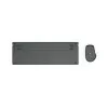 Hama WKM-750 set de teclado y ratón inalámbrico multidispositivo, LED, QWERTZ, negro