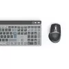 Hama WKM-750 set de teclado y ratón inalámbrico multidispositivo, LED, QWERTZ, negro