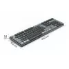 Hama WK-800 teclado mecánico inalámbrico multidispositivo, LED, QWERTZ, negro