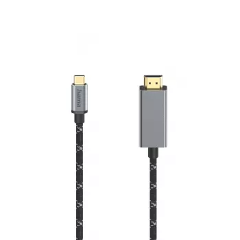 Cable HDMI Hama 00200509 1,5 m HDMI Type-A (estándar) USB Type-C negro