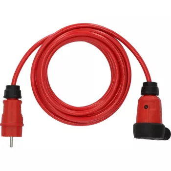 Cable alargador Brennenstuhl 9161050210 5 m 1 salida AC exterior Negro Rojo