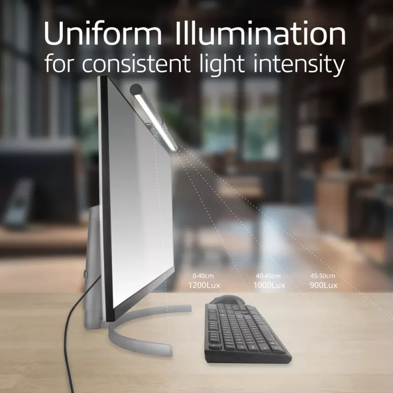Barra de luz LED para monitor ACT AC8055 — lámpara de pantalla regulable alimentada por USB