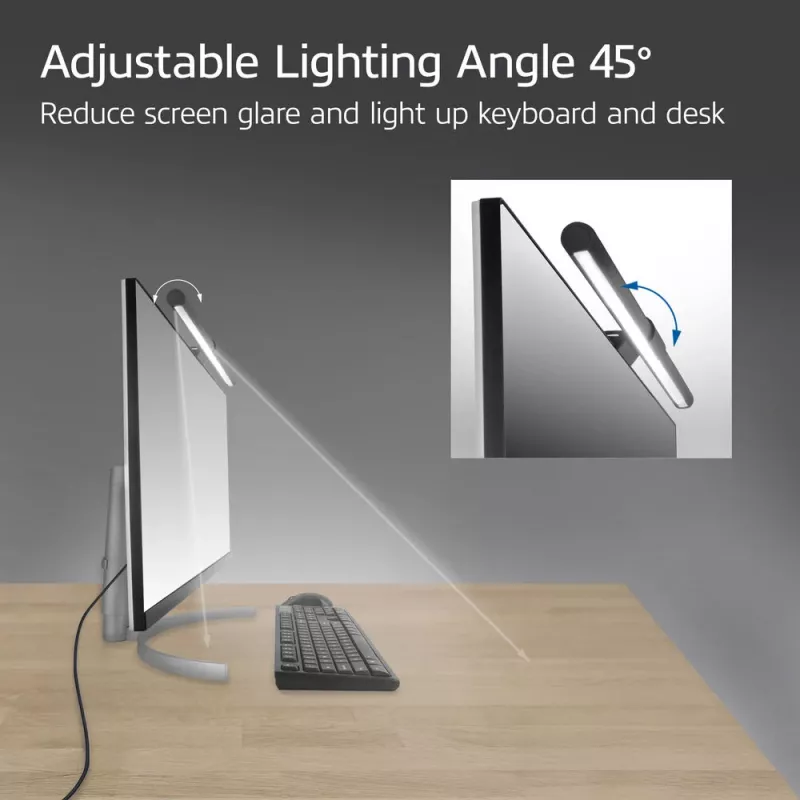 Barra de luz LED para monitor ACT AC8055 — lámpara de pantalla regulable alimentada por USB
