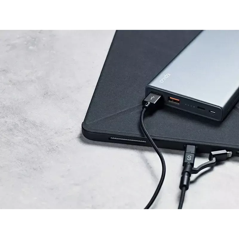 Cable 3 en 1 USB-A a USB-C/Micro-USB-B/Lightning 1,2 m Epico