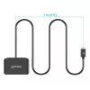 Lector de tarjetas de chip por contacto USB-C Manhattan con ranura microSD, conector macho USB Type-C a interfaz de lector por contacto y microSDXC, compatible con Windows, macOS y Linux, lee tarjetas SIM con adaptador, cable de 1 m, Negro, tres años de garantía