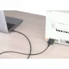 Cable convertidor USB-C a serie Manhattan, 1 m, conector macho a conector macho, serie/RS232/COM/DB9, chip Prolific PL2303GT, cable Negro, tres años de garantía