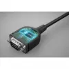 Cable convertidor USB-C a serie Manhattan, 1 m, conector macho a conector macho, serie/RS232/COM/DB9, chip Prolific PL2303GT, cable Negro, tres años de garantía