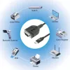 Cable convertidor USB-C a serie Manhattan, 1 m, conector macho a conector macho, serie/RS232/COM/DB9, chip Prolific PL2303GT, cable Negro, tres años de garantía