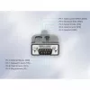 Cable convertidor USB-C a serie Manhattan, 1 m, conector macho a conector macho, serie/RS232/COM/DB9, chip Prolific PL2303GT, cable Negro, tres años de garantía