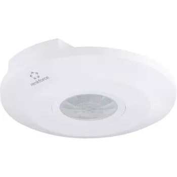 Renkforce 1488533 Detector de movimiento PIR de techo, 360 grados, relé, blanco, IP20