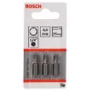 Bosch 2607001724 Punta hexagonal 4 mm, extra dura, C 6,3, 3 uds.