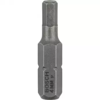 Bosch 2607001724 Punta hexagonal 4 mm, extra dura, C 6,3, 3 uds.