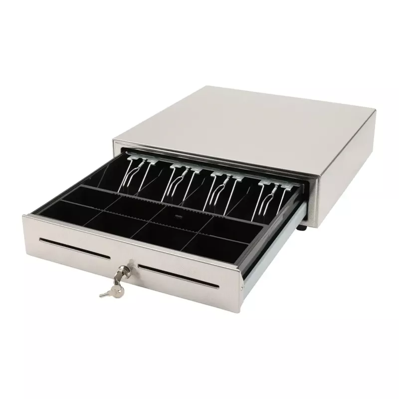 Olympia LD 410S cajón portamonedas manual, plateado