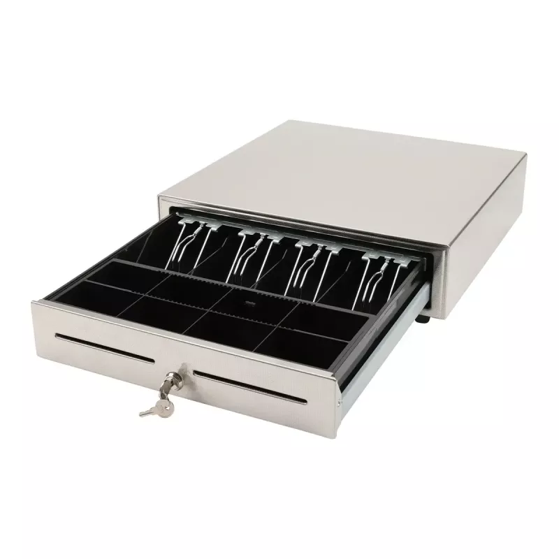 Olympia LD 410S cajón portamonedas manual, plateado