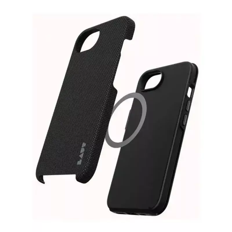 LAUT Shield L_IPSE4_MSH_BK funda para Apple iPhone 16e, compatible con MagSafe, negra