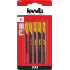 Hoja de sierra de calar KWB 617285 acero de alto carbono 5 uds.