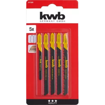 Hoja de sierra de calar KWB 617285 acero de alto carbono 5 uds.