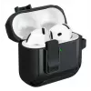 Funda protectora para AirPods 4 LAUT ZENTRY — policarbonato + TPU, negro