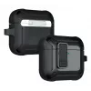 Funda protectora para AirPods 4 LAUT ZENTRY — policarbonato + TPU, negro