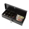 Cajón portamonedas electrónico Olympia HS-170 acero negro 460x170x100mm