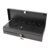 Cajón portamonedas electrónico Olympia HS-170 acero negro 460x170x100mm