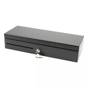 Cajón portamonedas electrónico Olympia HS-170 acero negro 460x170x100mm