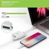Dock para portátil/replicador de puertos Techly IADAP USB31-HDMIPTY cableado USB 3.2 Gen 1 (3.1 Gen 1) Type-C plateado