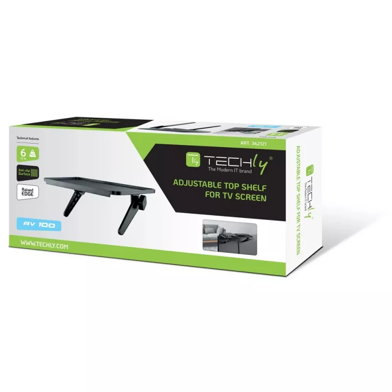 Estantería para equipos AV Techly ICA-DRS 902 negra plástico