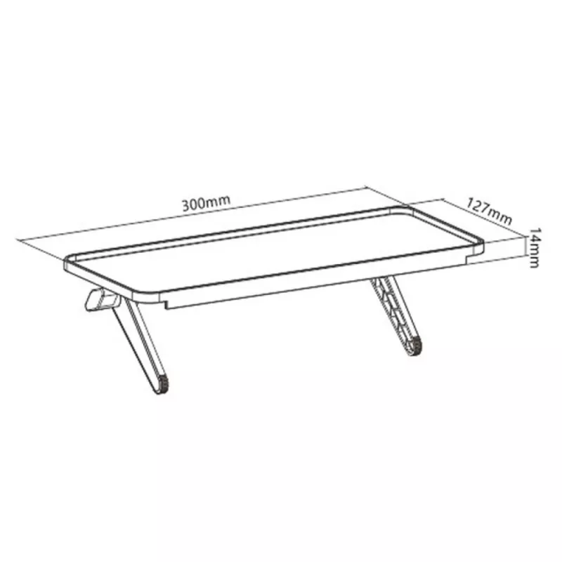Estantería para equipos AV Techly ICA-DRS 902 negra plástico