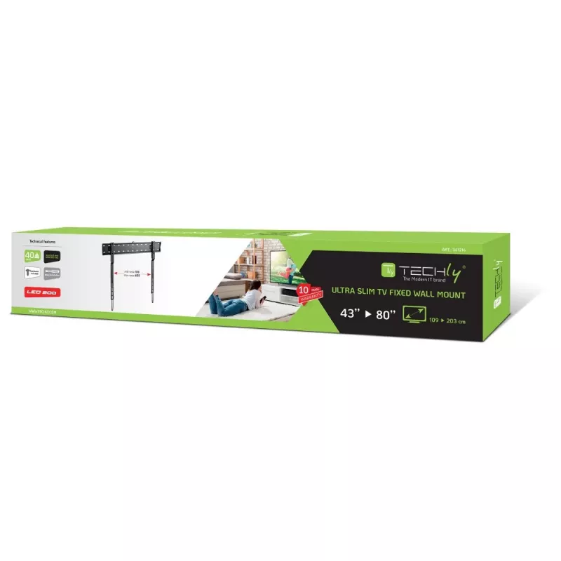 Soporte de pared para TV Techly ICA-PLB 736F 2,03 m (80