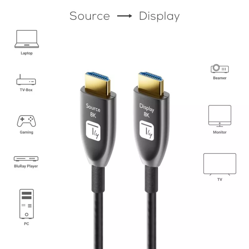 Cable HDMI Techly ICOC HDMI-HY8-015 15 m HDMI Tipo A (estándar) Negro