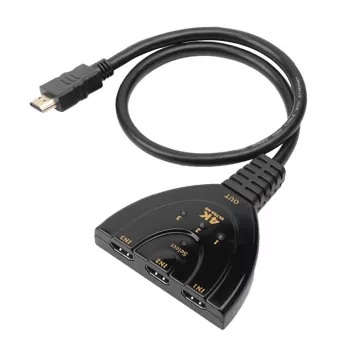 Conmutador de vídeo Techly IDATA HDMI-3F30