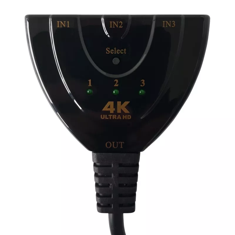 Conmutador de vídeo Techly IDATA HDMI-3F30