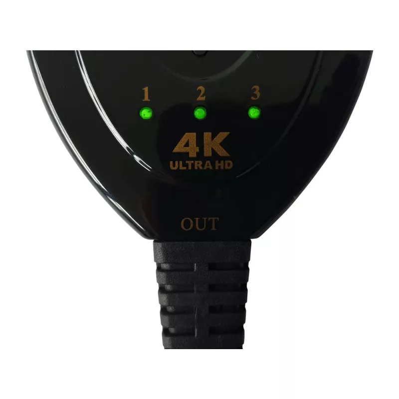 Conmutador de vídeo Techly IDATA HDMI-3F30