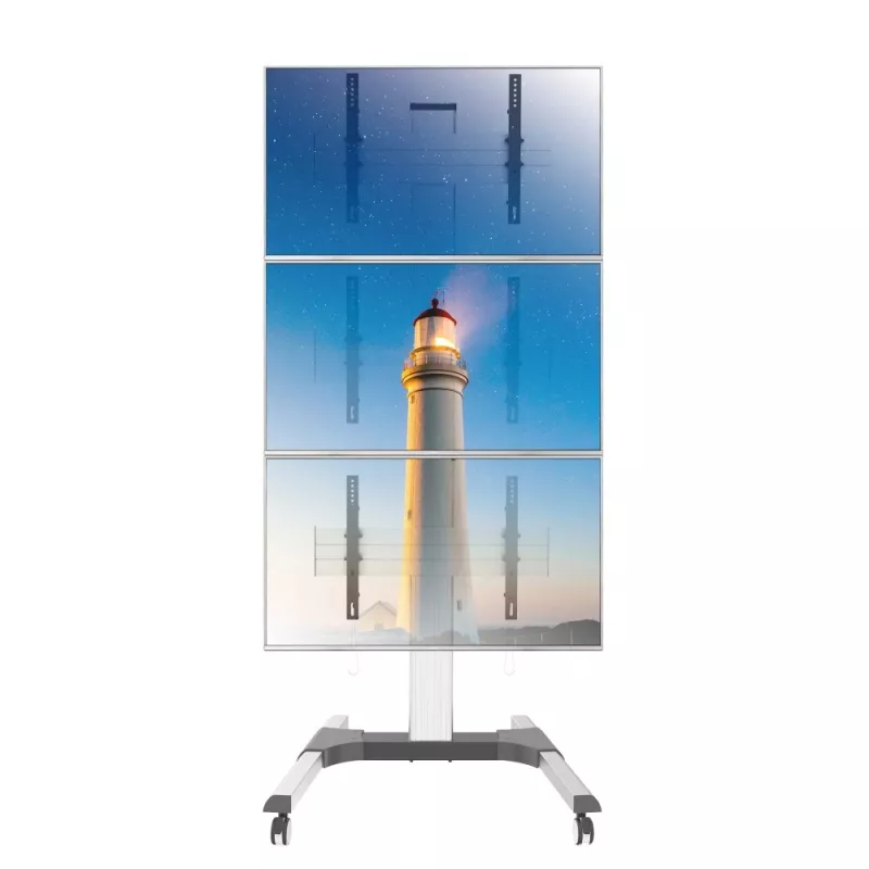 Soporte de suelo Techly para 3 TVs LCD/LED 32-55