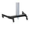 Soporte de suelo con bandeja Techly para TV LCD/LED 37-86 inch, 200 x 200 mm, 600 x 400 mm, -10 - 5°, 180°, Aluminio, Plástico, Acero, Negro, Gris
