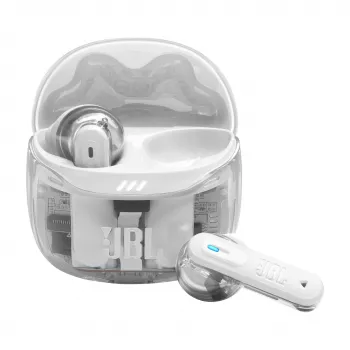 Auriculares JBL Tune Flex 2 Ghost Edition — True Wireless (TWS) In-Ear, Bluetooth, 20–20000 Hz, Blanco
