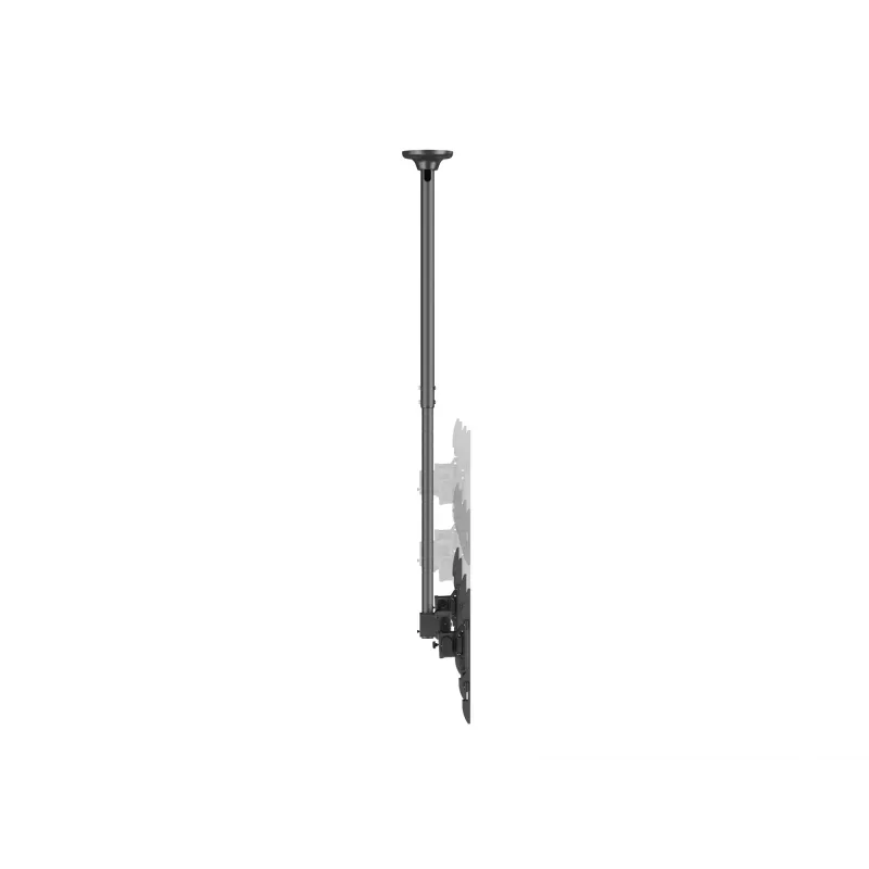 Soporte de techo para dos pantallas EQUIP 81,3 cm – 152,4 cm (32 pulgadas–60 pulgadas) (VESA 200x200–600x400, máx. 80 kg, orientable ±180°), negro