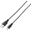 Renkforce RF-4080792 Cable de datos USB 2.0, USB-A a Mini-USB-B, 1 m, Negro