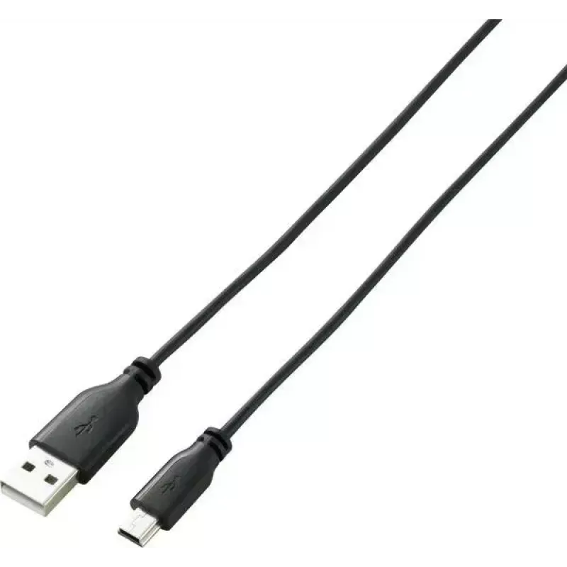 Renkforce RF-4080792 Cable de datos USB 2.0, USB-A a Mini-USB-B, 1 m, Negro