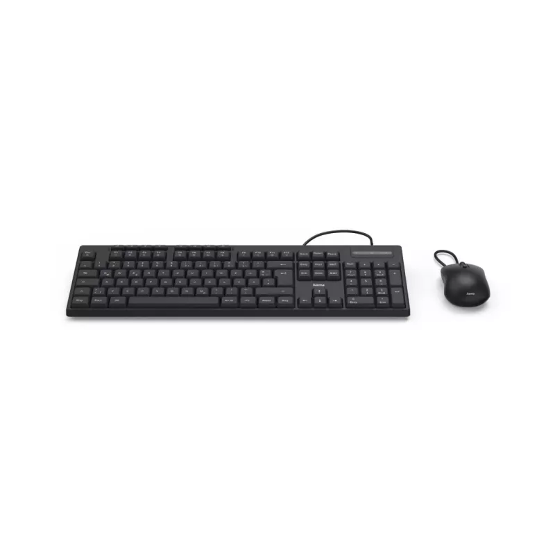 Hama CKM-200 Teclado ratón incluido Home/Office USB QWERTZ Alemán Negro