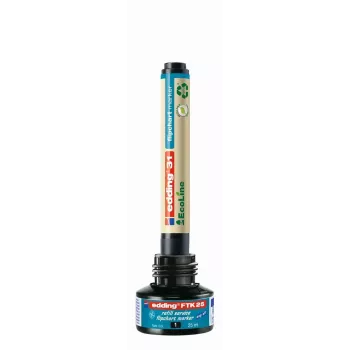 Tinta de recarga para rotulador Edding ED-FTK25-001, tinta negra, 25 ml, 1 ud.