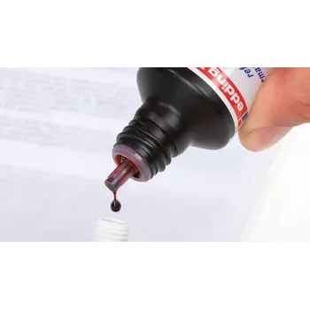 Tinta de recarga para rotulador Edding T-25, tinta roja, 30 ml, unidad